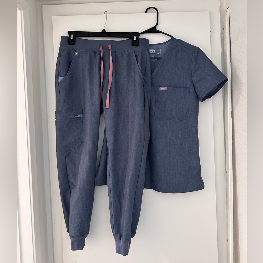 Figs denim jogger set